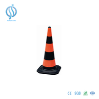 Cone de trânsito laranja Israel PE de 1000 mm