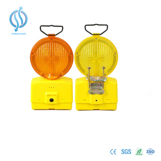 Luz de aviso de segurança de tráfego de cor âmbar e amarela dentro de bateria 6V 4r25