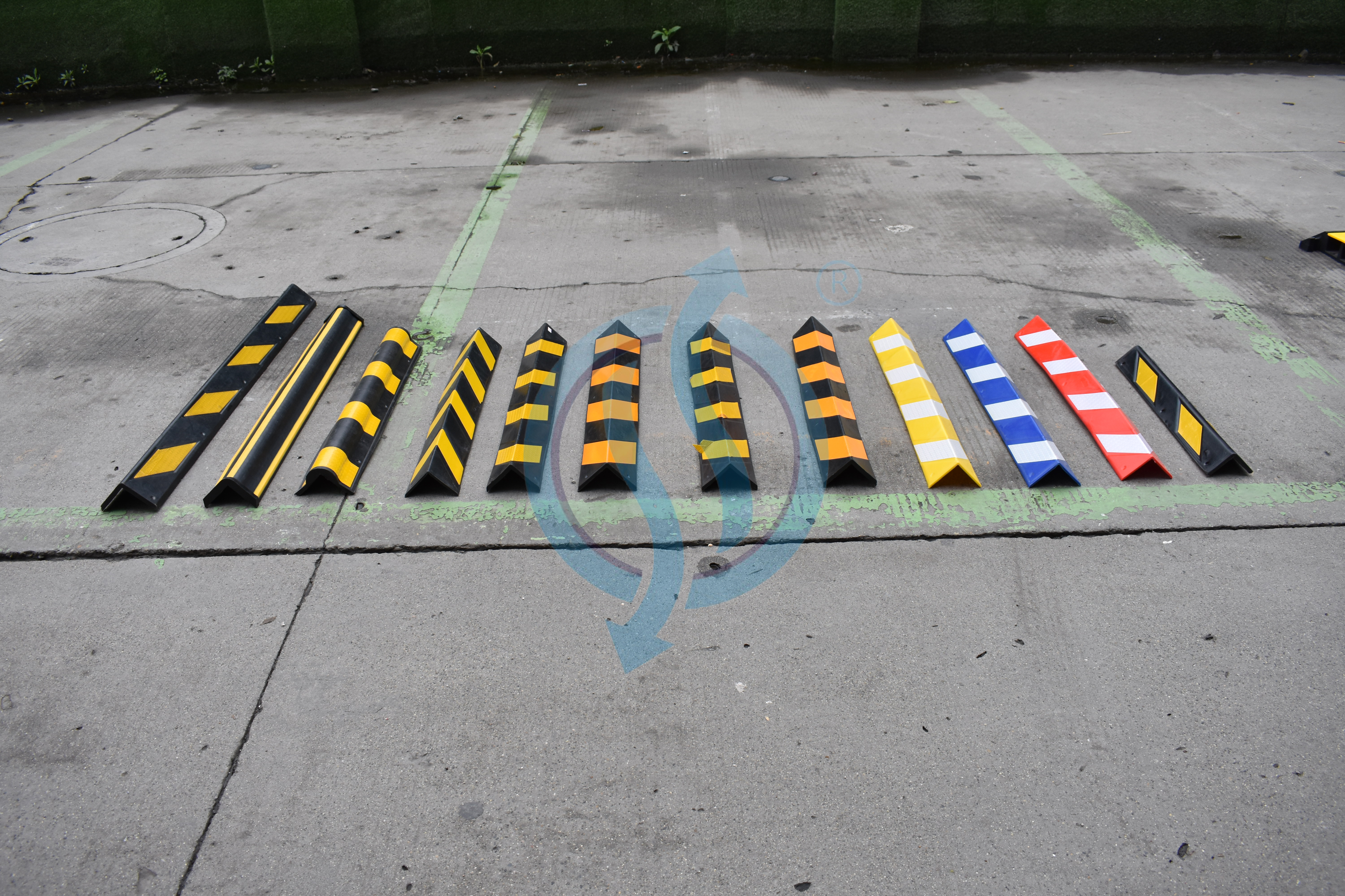 Informações sobre proteção de canto de borracha