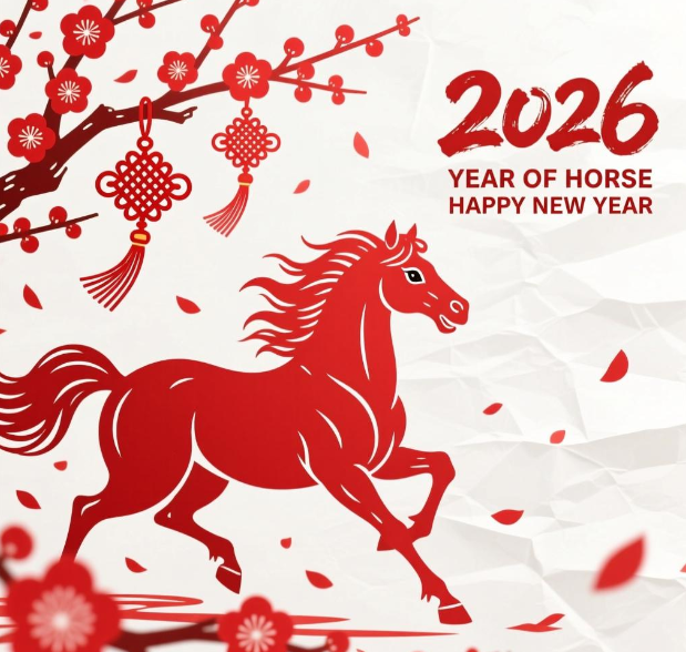 Feliz 2026 Ano do Cavalo
