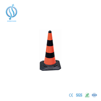 Cone de trânsito laranja Israel PE de 750 mm