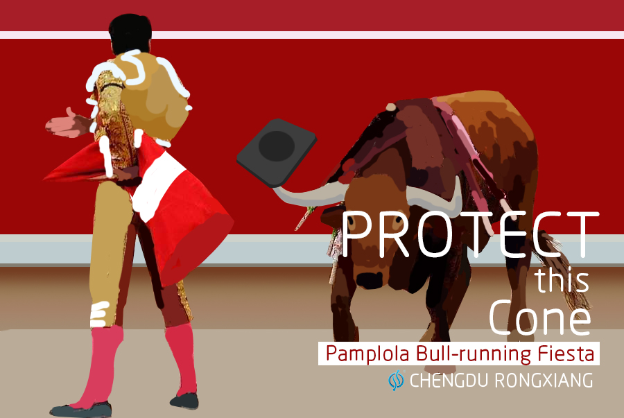 Pamplola Fiesta de corredor de touros