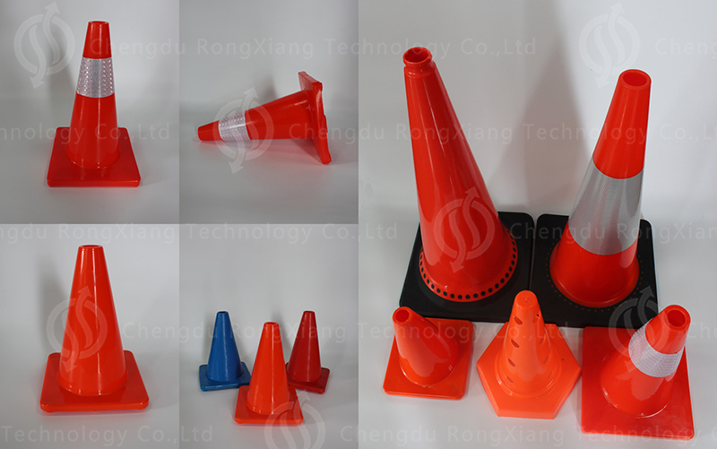 Cone de trânsito em PVC